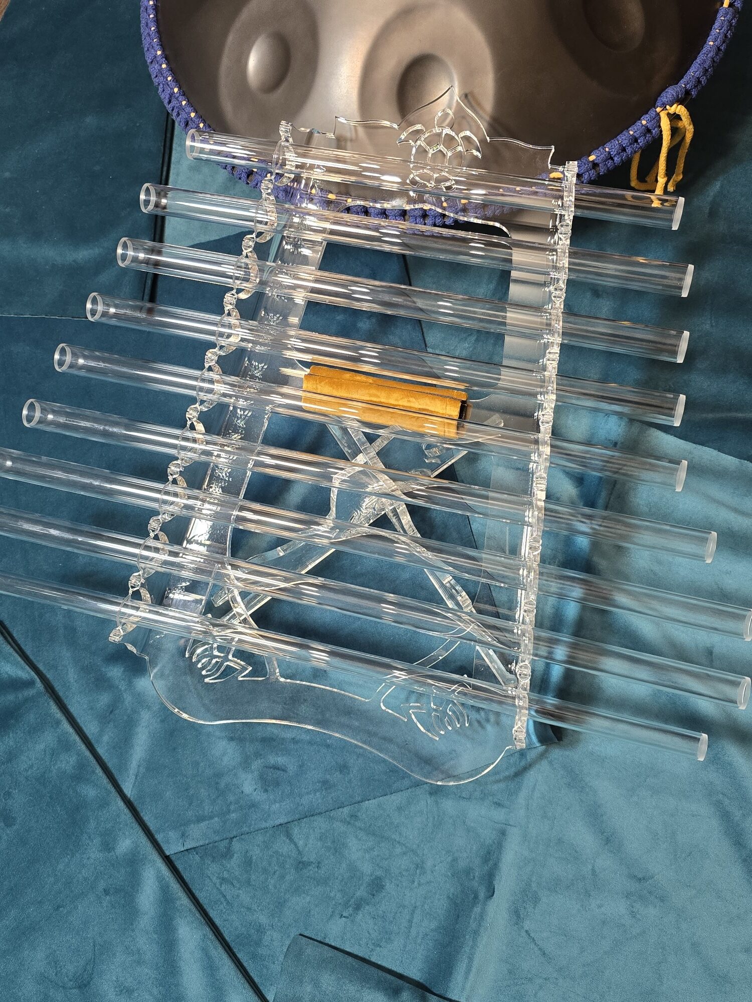 Crystal harp Turtle for Handpan ~ F# Pygmy – Image 3