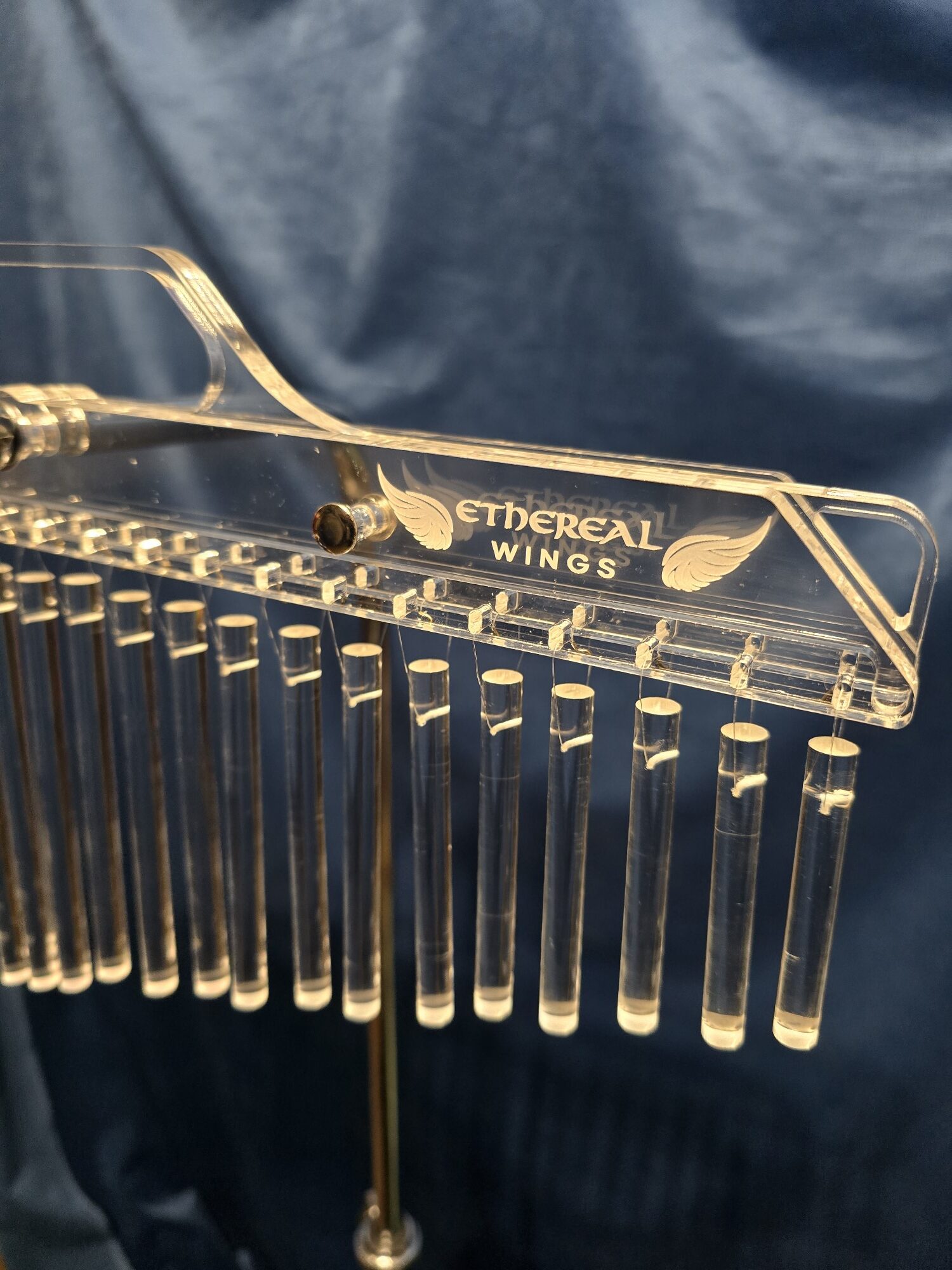 Silver Ethereal Wings Stand for Crystal Bar Chimes - Imagen 5